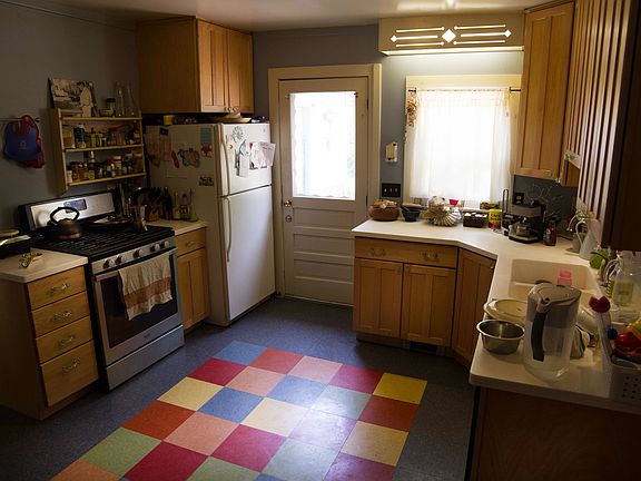 Remodelled kitchen. Solid maple cabinets, Corian counters, c