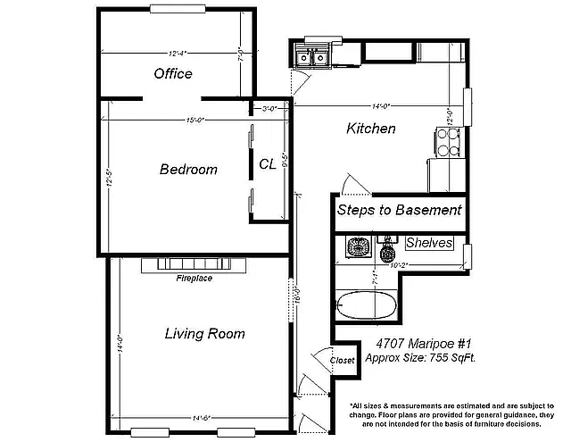 Floor plan 4707 Maripoe St - 1- Available 8-1-26