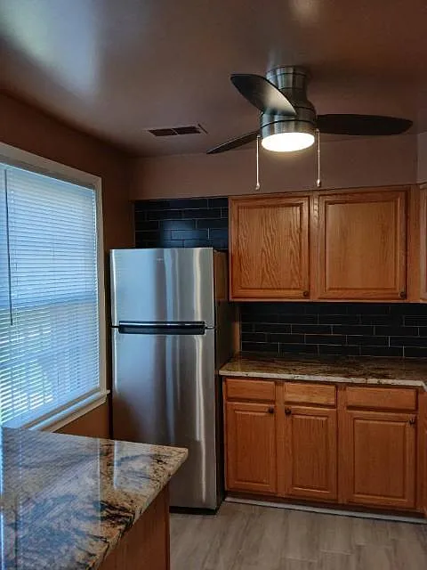 Kitchen view over bar edge