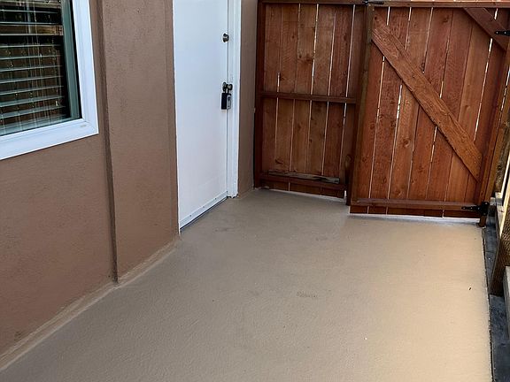 Private patio entry from the stairs