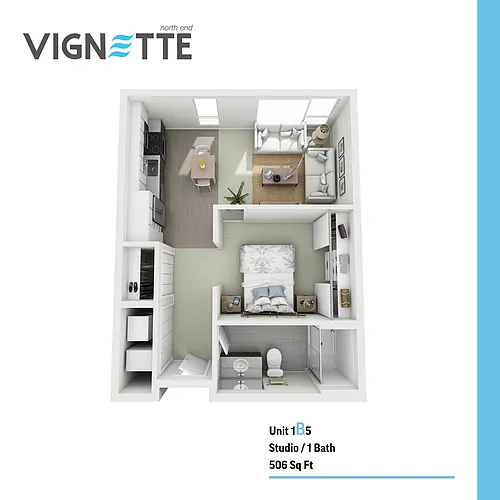 Floor plan 1B5 Convertible