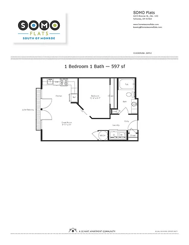 Floor plan Apple 1.1 (S1)