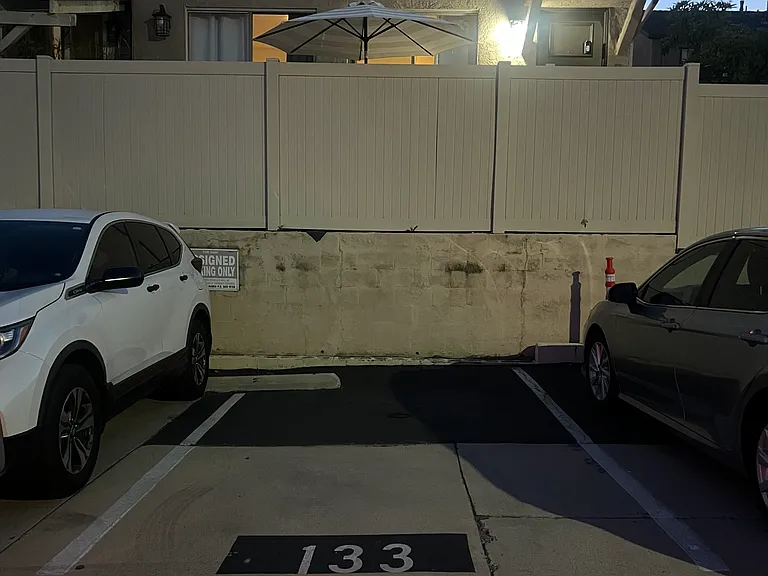 Uncovered second parking spot.