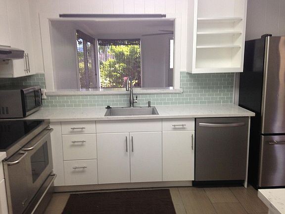 Kitchen overlooking family room.
