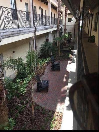 Apartment facing beautiful inner courtyard with water fountain-corner unit.