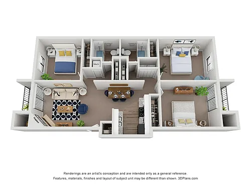 Floor plan C1 Fully Renovated