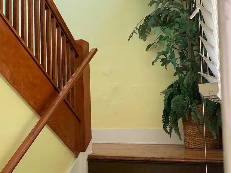 main house stairwell up to unit D