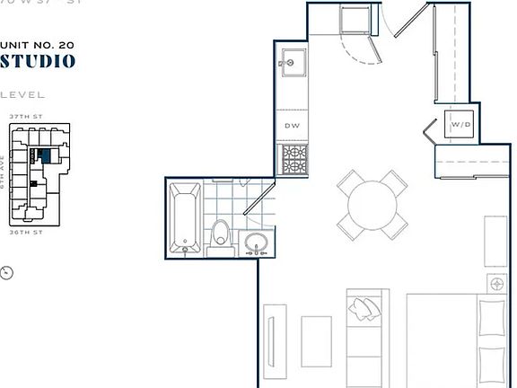 2nd image of 70 W 37th St APT 1020