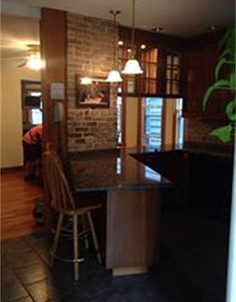Kitchen to dining area