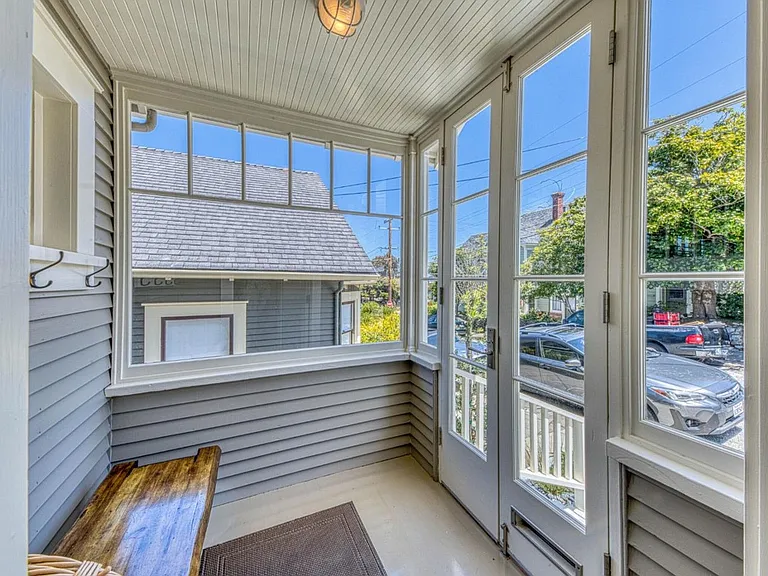 Glassed in front porch