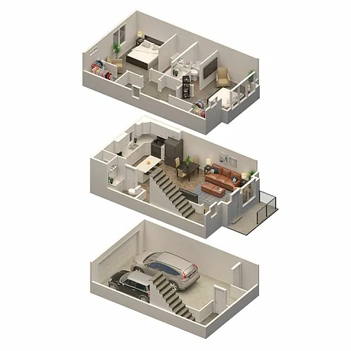 Floor plan Madison (2x2.5)