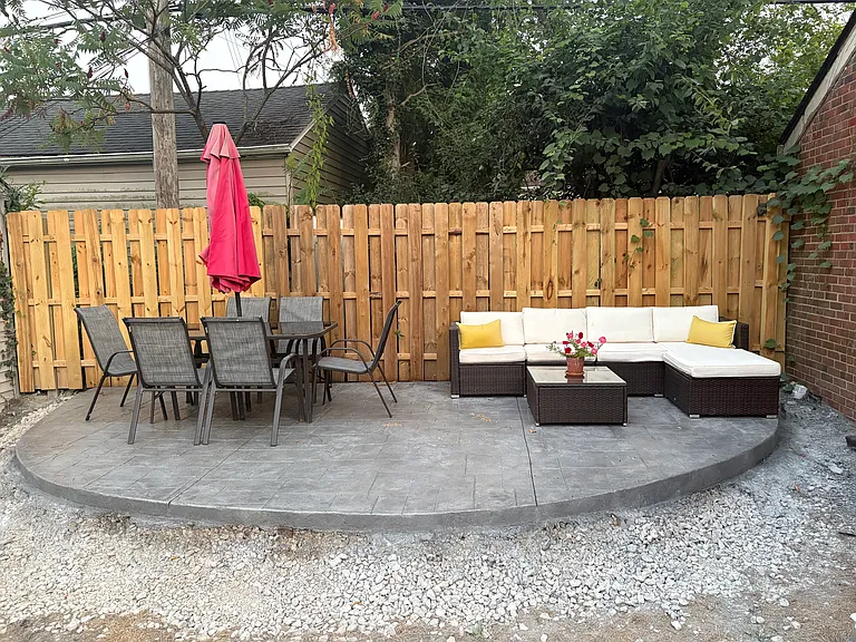 (Before new grass was put in)