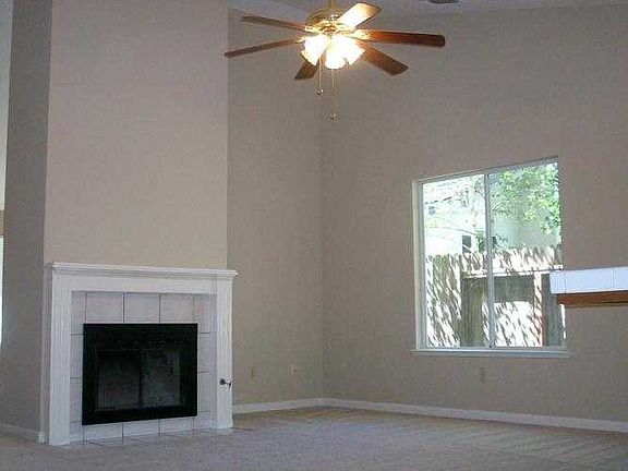 Family room with fire place