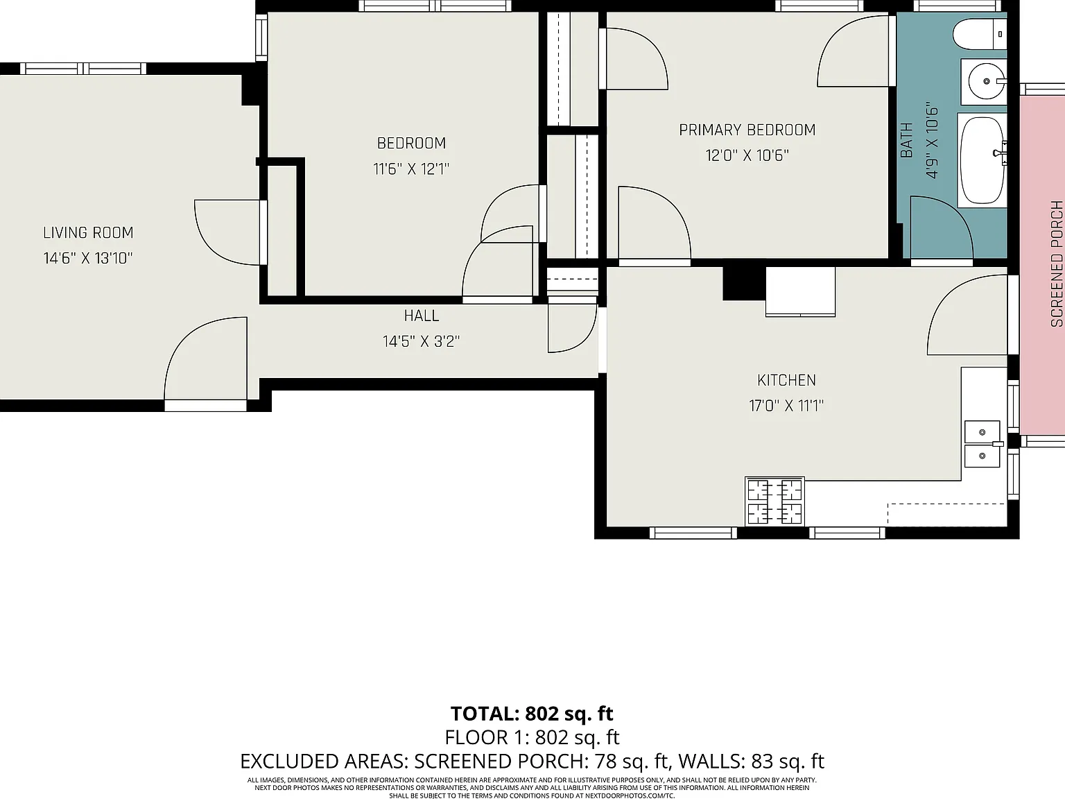 2 bed, 802 sqft, $700 — Photo 3
