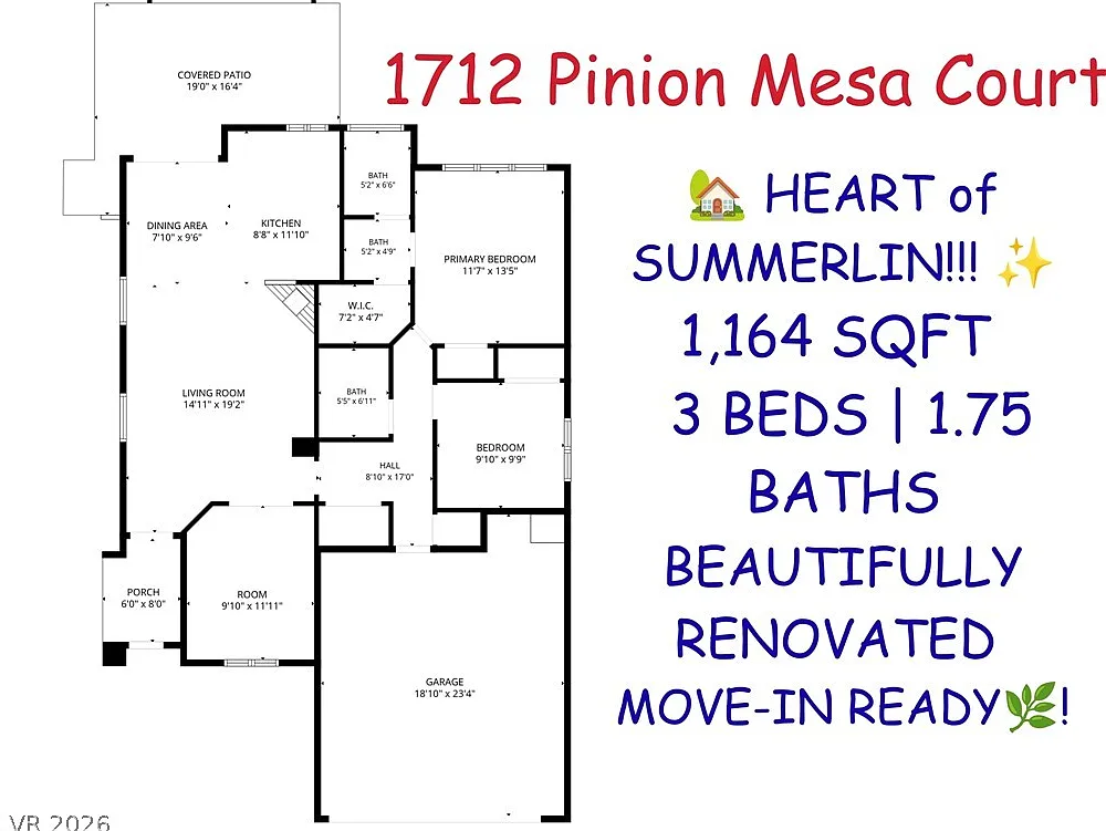 3 bed, 2.0 bath, 1164 sqft, $2,400 — Photo 2