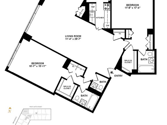 2nd image of 20 W 64th St APT 41K