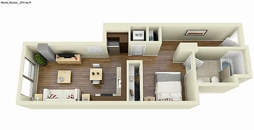 Floor plan Studio