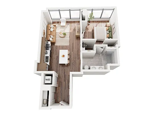 Floor plan 1Br