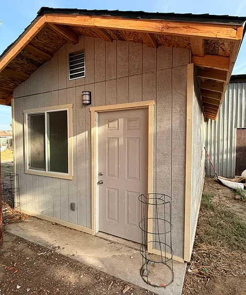 Back of the apartment