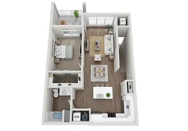 Floor plan 1E