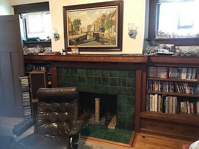 Fireplace Mantle in Living Room