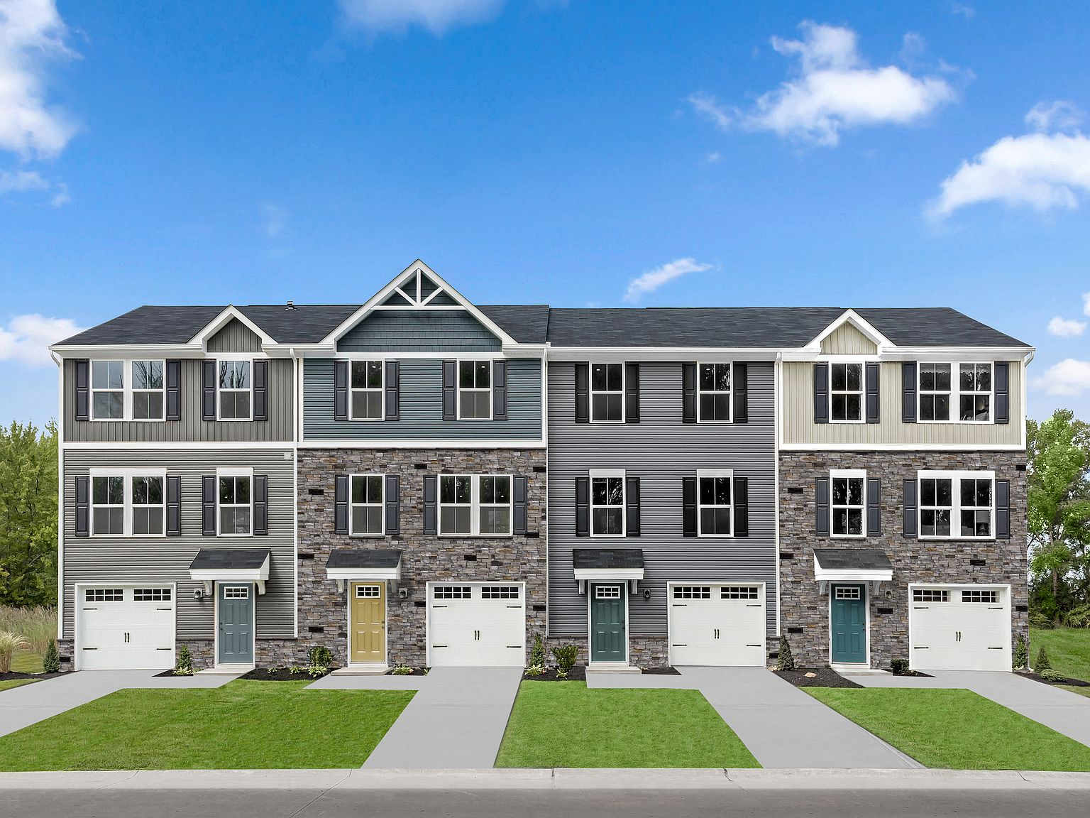 Hawk Pointe Towns by Asbury Farms Urban Renewal LLC by Ryan Homes in