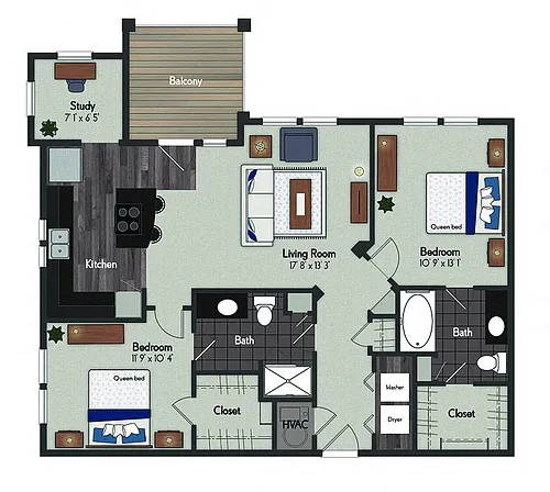 Floor plan Pacific