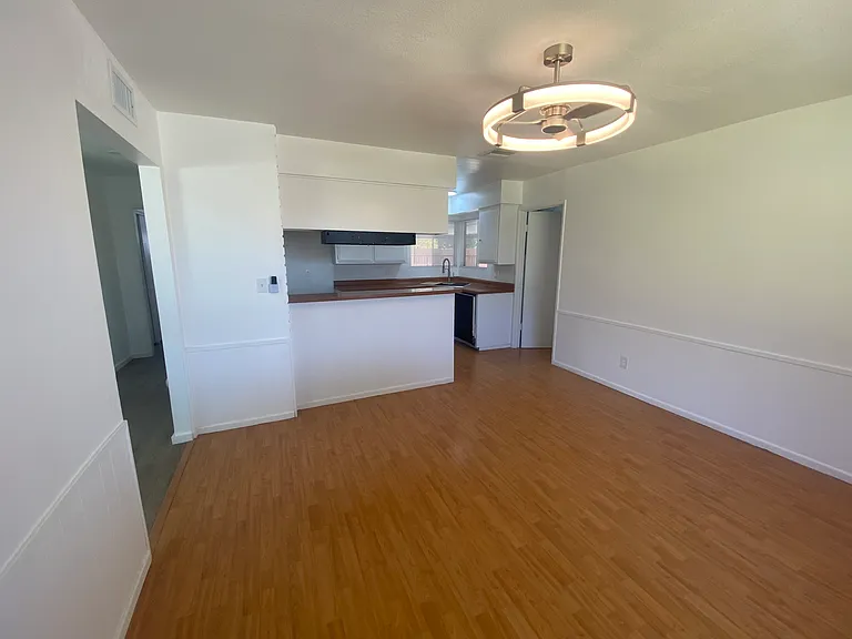 Adjacent dining room off kitchen and living room