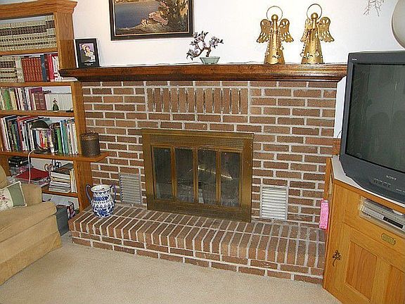 Fireplace in living room