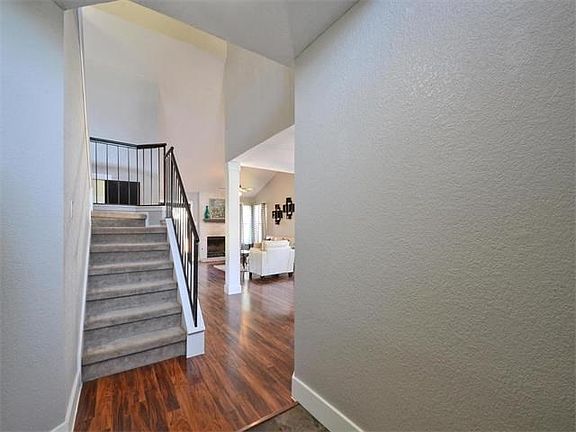 The foyer opens to the living room.