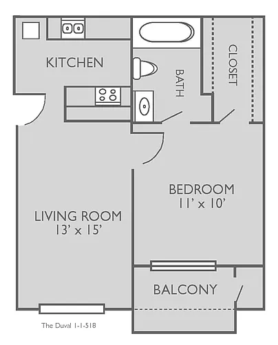 Floor plan Duval