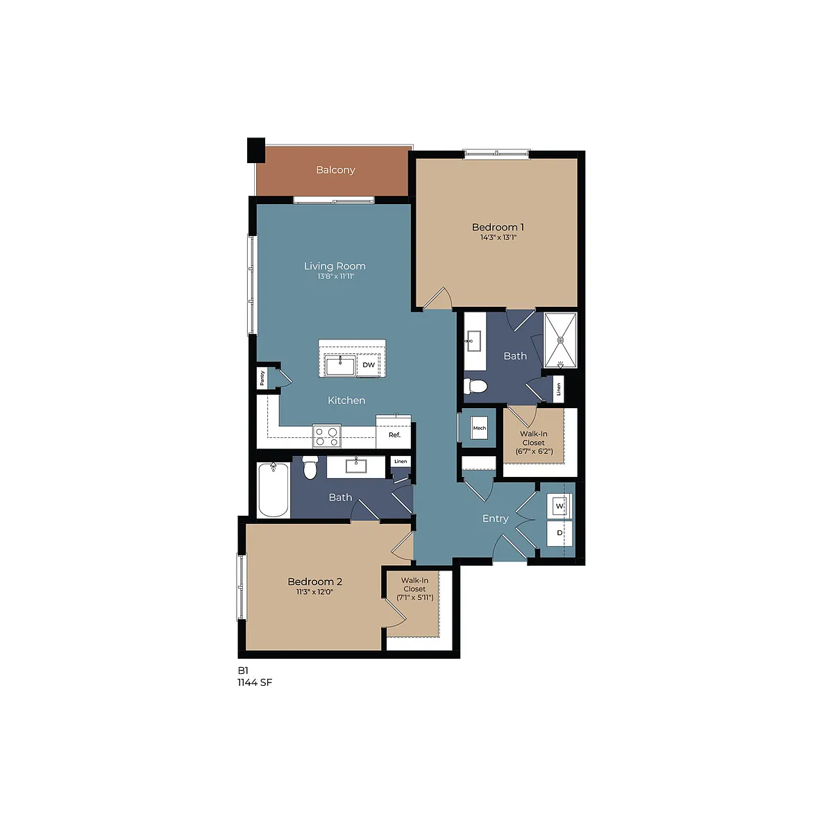 Floor plan B1