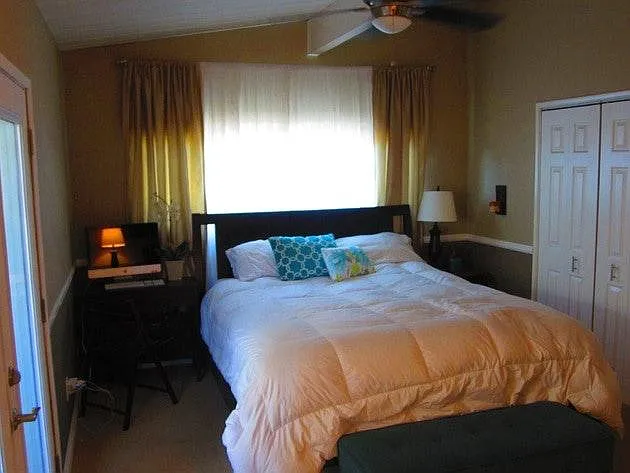 Bedroom with French Doors to second covered patio area