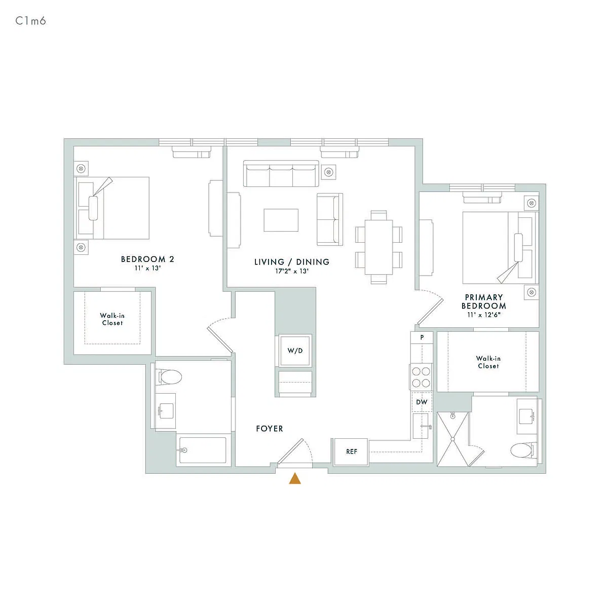 Floor plan C1M6