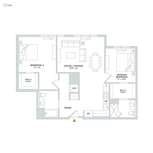 Floor plan C1M6