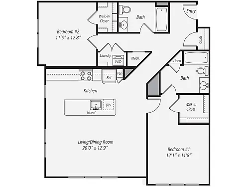 Floor plan B3-1212