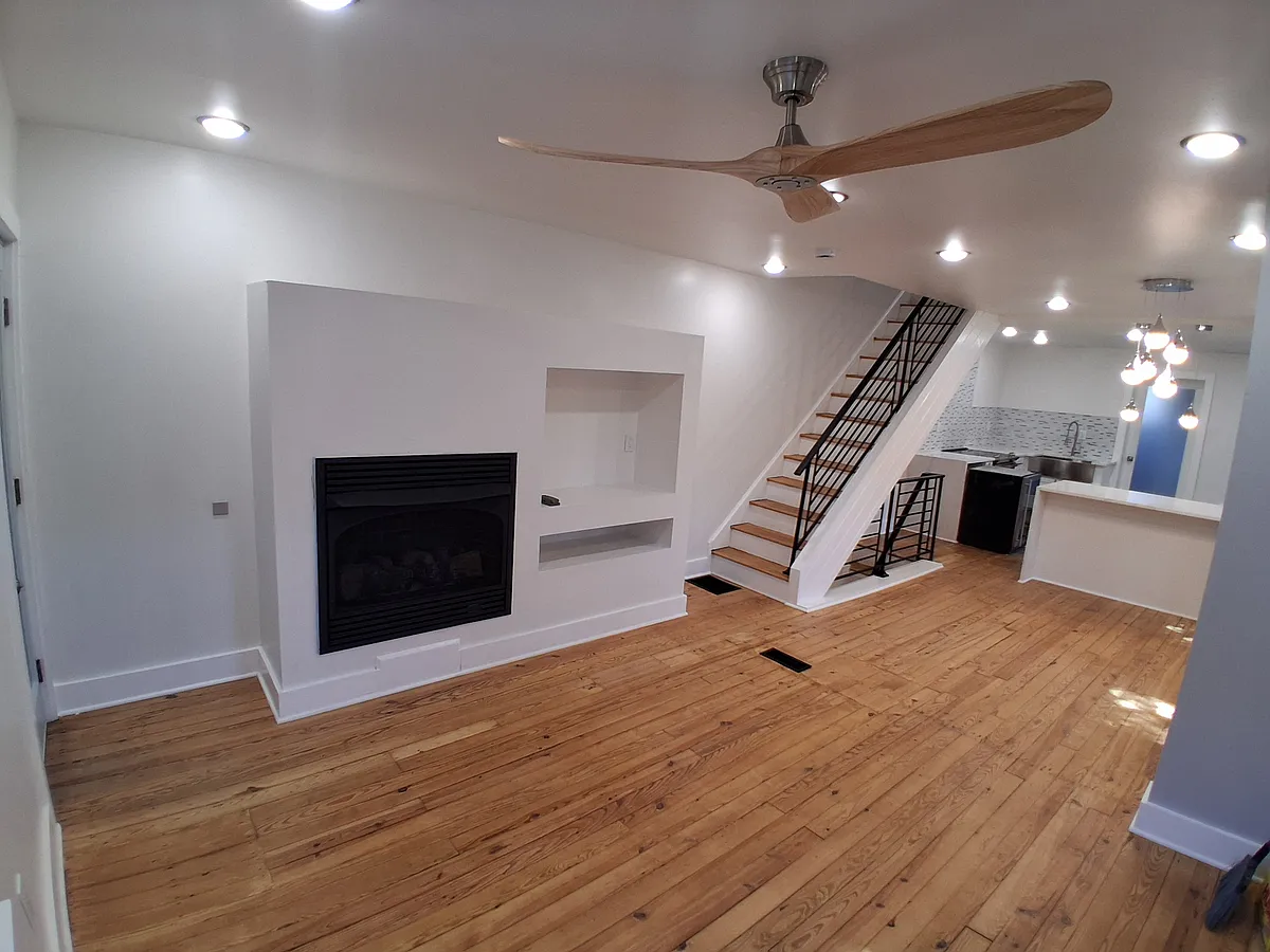 family room with fireplace - 225 Sheas Ter