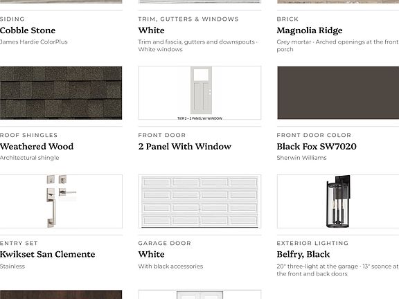 Exterior selections