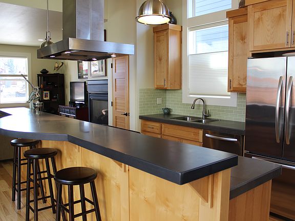 concrete slab island