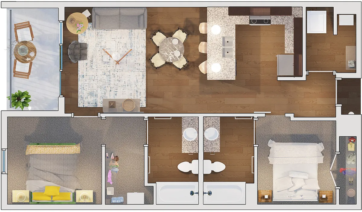 Floor plan 3 B3-G