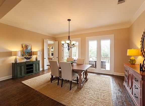 Elegant and roomy dining area perfect for any occasion