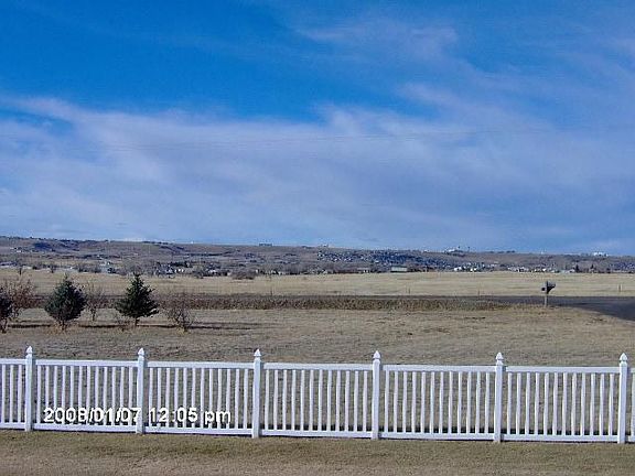 View from covered porch