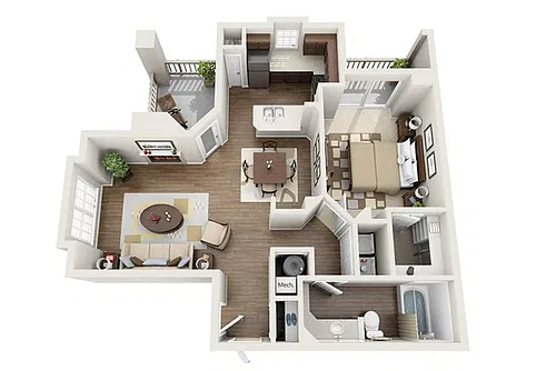 Floor plan Residence 2 Upgraded