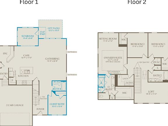 Floor Plan Level 1 Level 2