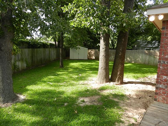 Back yard has plenty of room for a pool