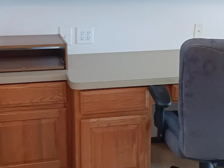 Den with Built in Desks
