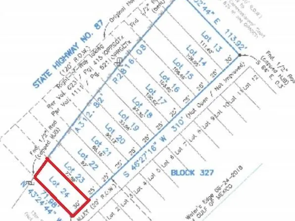 LOT 24 Highway 87, Pt Bolivar, TX 77650