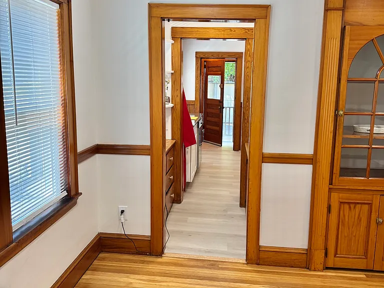 Dining Room to Kitchen, out back door