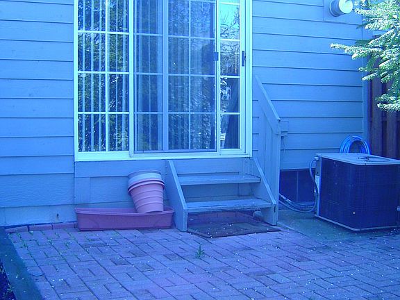 Paver patio in back