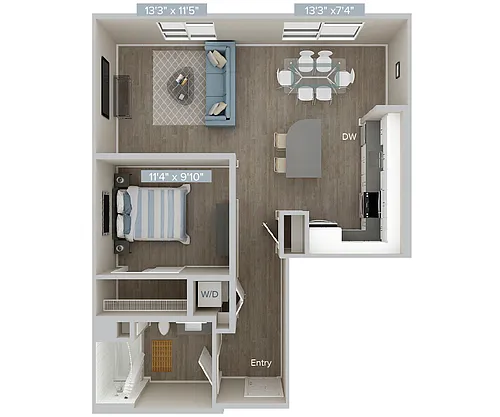 Floor plan A3U-A3S-791
